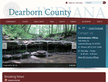 Tablet Screenshot of dearborncounty.org